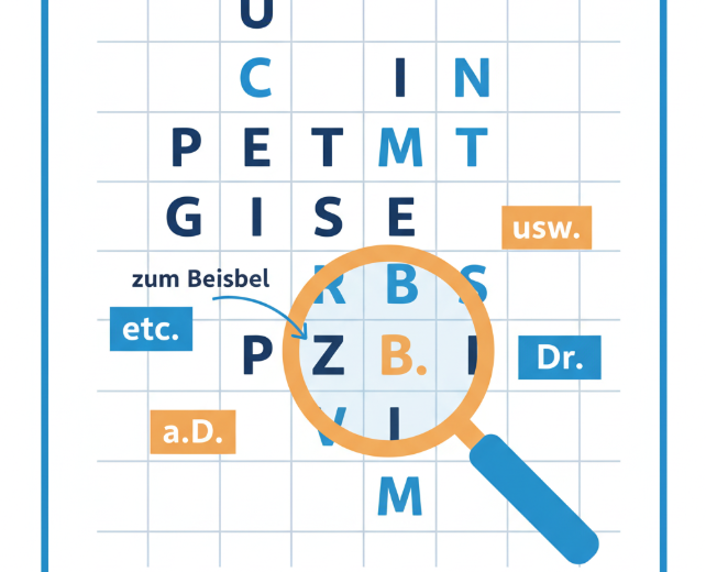 Typische Abkürzungen im Kreuzworträtsel